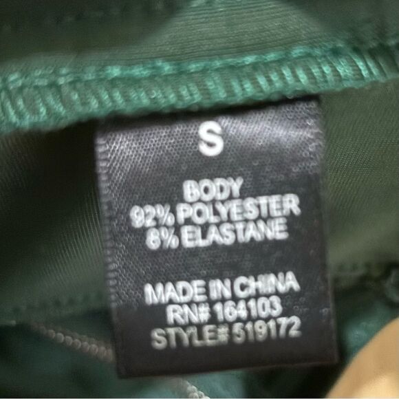 Fashion Nova Emerald Green Velvet Bustier Top Small - Picture 5 of 5